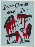 Artist: b'Megalo International Screenprinting Collective.' | Title: b'Dear Charles and Di' | Date: 1981 | Technique: b'screenprint, printed in colour, from two stencils'
