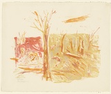 Artist: MACQUEEN, Mary | Title: Drought | Date: 1971 | Technique: lithograph, printed in colour, from multiple plates | Copyright: Courtesy Paulette Calhoun, for the estate of Mary Macqueen