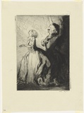 Artist: Dyson, Will. | Title: Us visitors: Evil tidings in B flat. | Date: c.1929 | Technique: drypoint, printed in black ink, from one plate