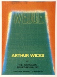 Artist: WICKS, Arthur | Title: Wedge - exhibition poster | Date: 1970 | Technique: screenprint