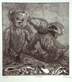 Artist: EDWARDS, Annette | Title: Just friends | Date: 1983 | Technique: etching and aquatint, printed in black ink, from one plate