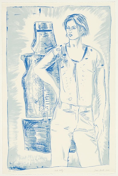 Artist: b'Davila, Juan.' | Title: b'Ned Kelly.' | Date: 2003 | Technique: b'screenprint, printed in colour, from two stencils'