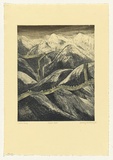Artist: b'Duxbury, Lesley.' | Title: b'Great Wall' | Date: 1983 | Technique: b'etching and aquatint, printed in colour, from two plates'