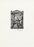 Artist: Frazer, David. | Title: Robert C. Littlewood (the wine bar) | Date: c.2001 | Technique: wood-engraving, printed in black in, from one block