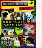 Artist: b'REDBACK GRAPHIX' | Title: b'Cover: Beliefs, Values and Customs - Film Australia' | Date: 1987 | Technique: b'offset-lithograph, printed in colour, from four plates'