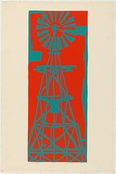 Title: Windmill | Date: 1972 | Technique: screenprint, printed in colour, from two stencils