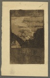 Artist: Coleman, Constance. | Title: Bookplate: Hugh Sutton. | Date: 1940s | Technique: etching and aquatint, printed in brown ink with plate-tone, from one plate
