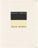Artist: Burgess, Peter. | Title: minor white: more within. | Date: 2001 | Technique: computer generated inkjet prints, printed in colour, from digital file