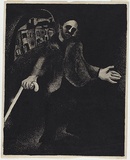 Artist: Fewster, Edward R. | Title: The blind man. | Date: 1954 | Technique: lithograph