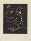 Artist: b'Carter, Maurie.' | Title: b'The sentry.' | Date: 1954 | Technique: b'linocut, printed in black ink, from one block'