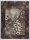 Artist: Wood, Karen. | Title: Full bloom | Date: 1995 | Technique: etching and aquatint, printed in black ink, from one plate