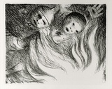 Artist: b'BOYD, Arthur' | Title: b'The ordeal by fire.' | Date: (1965) | Technique: b'lithograph, printed in black ink, from one plate' | Copyright: b'Reproduced with permission of Bundanon Trust'