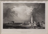 Artist: Sainson, Louis de. | Title: Vue du phare du Port Jackson (Nouvelle Galles du Sud). (View of the lighthouse at Port Jackson) | Date: 1833 | Technique: lithograph, printed in black ink, from one stone