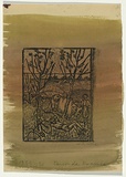 Artist: b'Groblicka, Lidia.' | Title: b'Tour de France' | Date: 1955-56 | Technique: b'woodcut, printed in black ink, from one block'