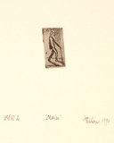 Artist: Palethorpe, Jan | Title: Marian | Date: 1990 | Technique: etching, printed in black ink, from one plate