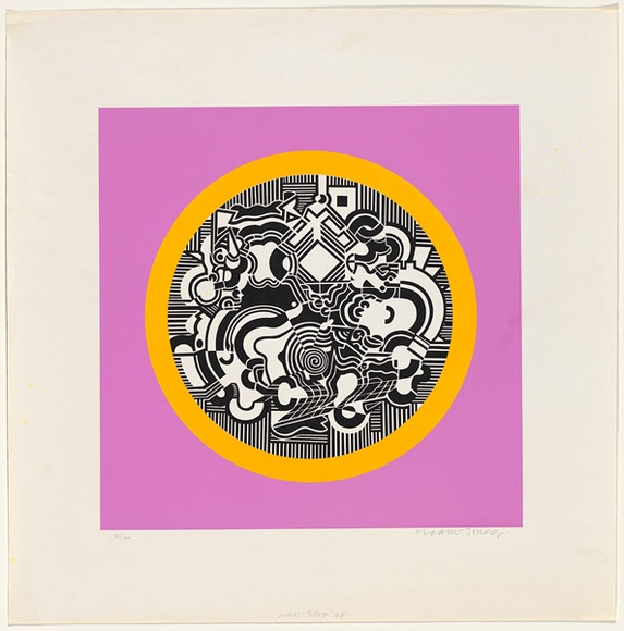 Artist: b'LEACH-JONES, Alun' | Title: b'Last stop' | Date: 1968 | Technique: b'screenprint, printed in colour, from multiple stencils' | Copyright: b'Courtesy of the artist'