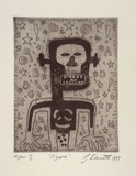 Artist: Bennett, Gordon. | Title: Figure | Date: 1999, November | Technique: etching and aquatint, printed in black ink, from one plate
