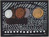 Artist: b'PRESTON, Margaret' | Title: b'Aboriginal art.' | Date: 1949 | Technique: b'stencil print, printed in colour, from one hand-cut paper stencil' | Copyright: b'\xc2\xa9 Margaret Preston. Licensed by VISCOPY, Australia'