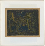 Artist: b'Pugh, Clifton.' | Title: b'no titled [a couple making love]' | Date: 1971 | Technique: b'etching, printed in colour using the oil viscosity technique, from one plate'