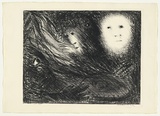 Artist: BOYD, Arthur | Title: The vision of the church on fire. | Date: (1965) | Technique: lithograph, printed in black ink, from one plate | Copyright: Reproduced with permission of Bundanon Trust