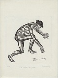 Artist: Coventry, Frederick. | Title: The scrambling man. | Date: 1929-30 | Technique: engraving, printed in black ink, from one copper plate