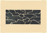 Artist: b'Aspden, David.' | Title: b'Sub aqua.' | Date: 1976 | Technique: b'woodcut, printed in blue ink, from one block'