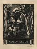 Artist: FEINT, Adrian | Title: Bookplate: Molly Legoe. | Date: (1937) | Copyright: Courtesy the Estate of Adrian Feint
