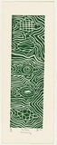 Artist: b'Clarmont, Sammy.' | Title: b'Turtles swimming' | Date: 1997, November | Technique: b'linocuts, printed in green ink, from multiple plates'