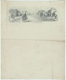 Artist: b'Jones, Henry Gilbert.' | Title: b'Elizabeth Street.' | Date: c.1843 | Technique: b'etching, printed in blue ink, from one copper plate'