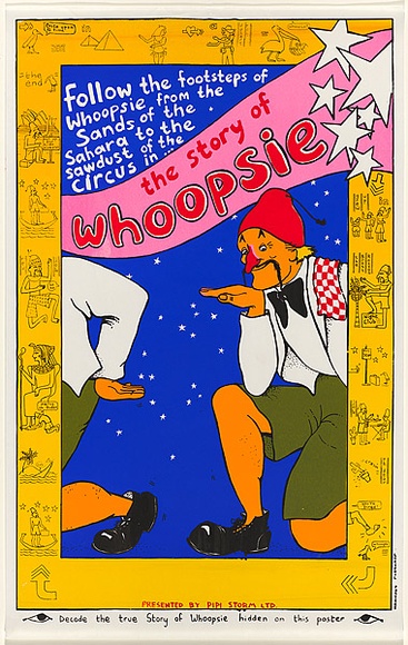 Artist: b'Lightbody, Graham.' | Title: b'The story of whoopsie.' | Date: 1980 | Technique: b'screenprint, printed in colour, from five stencils' | Copyright: b'Courtesy Graham Lightbody'