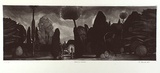 Artist: Quick, Ron. | Title: Botanic gardens | Date: 1987 | Technique: etching, aquatint and roulette, printed black ink, from one plate