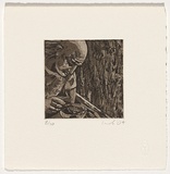 Artist: b'Harb, Joseph.' | Title: b'Self portrait' | Date: 2004 | Technique: b'etching, aquatint and open-bite, printed in black ink, from one plate'