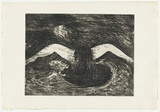 Artist: BOYD, Arthur | Title: Crouching nude with frog. | Date: 1962-63 | Technique: etching and aquatint, printed in black ink, from one plate | Copyright: Reproduced with permission of Bundanon Trust
