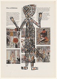 Title: He, she and it (ii) | Date: 1976 | Technique: offset-lithograph, printed in black ink, from one plate; additional pastel drawing