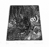 Artist: SHEARER, Mitzi | Title: The dream | Date: 1987 | Technique: etching and aquatint, printed in black ink, from one plate