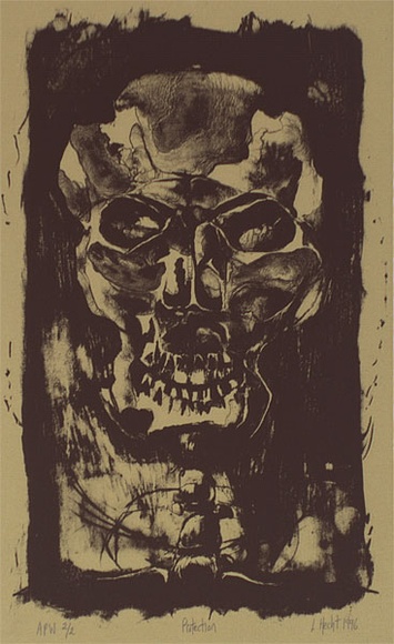 Artist: b'Hecht, Lisa.' | Title: b'Protection' | Date: 1996, February | Technique: b'lithograph, printed in black ink, from one stone'