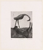 Artist: b'Shead, Garry.' | Title: b'The dreamer' | Date: 1998, September | Technique: b'etching and aquatint, printed in black ink, from one plate' | Copyright: b'\xc2\xa9 Garry Shead'