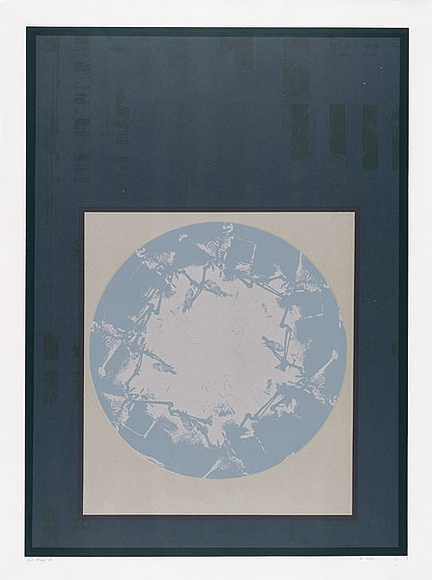 Artist: b'MEYER, Bill' | Title: b'Une Charogne' | Date: 1970 | Technique: b'screenprint, printed in seven colours, from one open block out screen, five hand cut stencils and two photo ortho screens' | Copyright: b'\xc2\xa9 Bill Meyer'