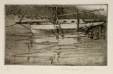 Artist: b'MORT, Eirene' | Title: b'Careening' | Date: 1923 | Technique: b'softground-etching, printed in black ink, from one plate'
