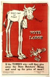 Artist: b'Julius, Harry.' | Title: b'Vote labour' | Date: c.1929 | Technique: b'lithograph, printed in colour, from multiple stones [or plates]'