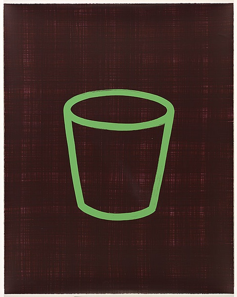 Artist: b'Band, David.' | Title: b'Untitled [5] green cup.' | Date: 1997 | Technique: b'screenprint, printed in colour, from five stencils'