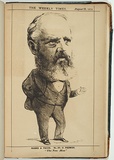 Title: b'A premier [The Hon. George Briscoe Kerferd].' | Date: 29 August 1874 | Technique: b'lithograph, printed in colour, from multiple stones'