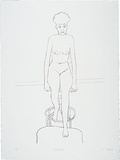 Artist: b'Brack, John.' | Title: b'Seated nude' | Date: 1986, 22 July | Technique: b'lithograph, printed in black/grey ink, from one zinc plate' | Copyright: b'\xc2\xa9 Helen Brack'