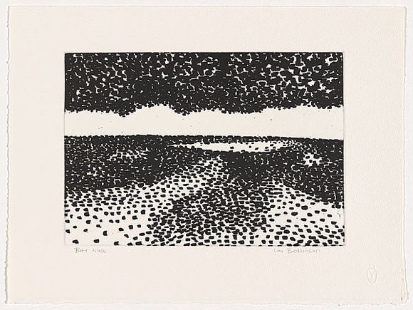 Artist: b'Bettinson, Ian.' | Title: b'Nine.' | Date: 2005 | Technique: b'open-bite and aquatint, printed in black ink, from one plate'