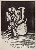 Artist: Walters, Kath. | Title: Woman V | Date: 1989 | Technique: lithograph, printed in black ink, from one stone