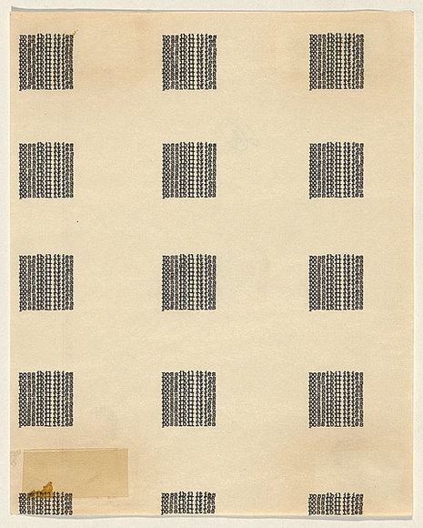 Title: b'Section B (Word situations) - 32 Possibilities: No. 22, 6(B)' | Date: (1970-71) | Technique: b'typewriter'