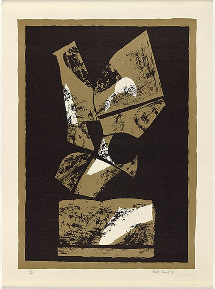 Title: b'Icon 1' | Date: 1969 | Technique: b'offset-lithograph, printed in colour, from two zinc plates'