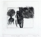 Artist: SHEARER, Mitzi | Title: At the window (series 2) | Date: 1979 | Technique: etching, printed in black ink, from one plate
