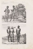 Artist: b'Antonelli, Giuseppe.' | Title: bAbitanti della nuova Sud Vales. [Inhabitants of New South Wales]. Indigeni dell' Isola Norsolk. [Natives of Norfolk Island]. | Date: 1841 | Technique: b'lithograph, printed in black ink, from two stones'