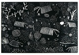 Artist: b'Pwele, Mary.' | Title: b'not titled [No.65]' | Date: 1990 | Technique: b'woodcut, printed in black ink, from one block'